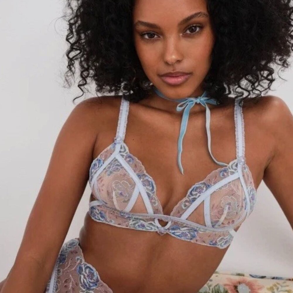 For love & Lemons Sorbet Rose Bralette [XS]